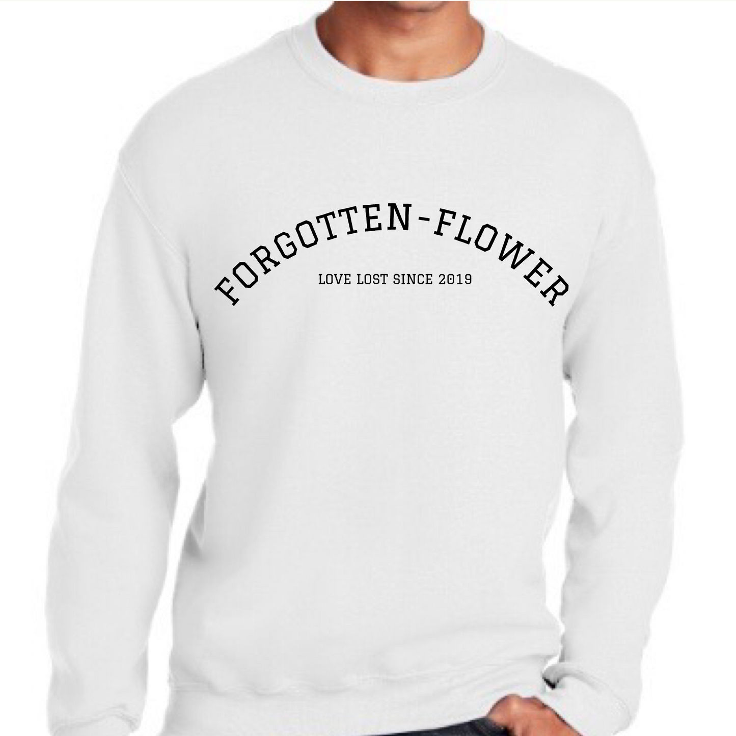 Forgotten Flower Crewneck White